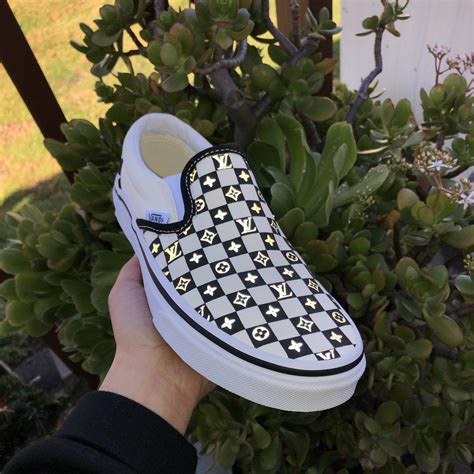 louis vuitton checkered print vans